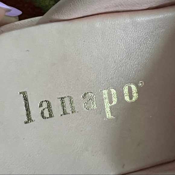 LANAPO Crossover Platform Slides Sandals Leather Made Italy Excellent Condition - Picture 9 of 9